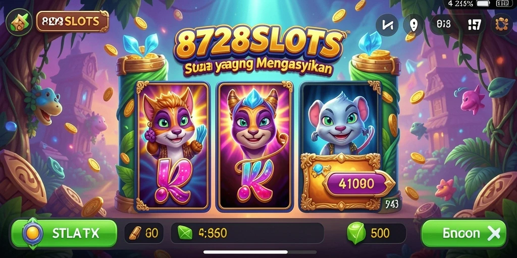 Tampilan gameplay petualangan menakjubkan dari 8728SLOTS.