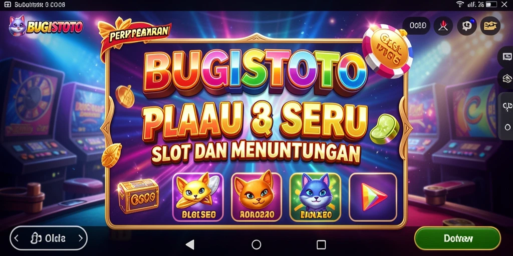Tampilan gameplay menarik dari BUGISTOTO dengan berbagai fitur slot.