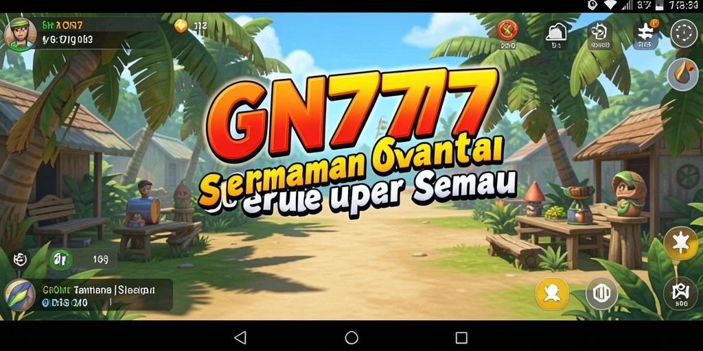 Tampilan gameplay GN777 yang penuh warna dan menyenangkan.