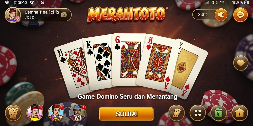 Tampilan menarik saat bermain MERAHTOTO, simak keseruan domino!