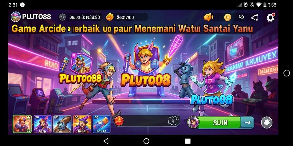 Screenshot gameplay PLUTO88 dengan grafik menawan dan aksi cepat.