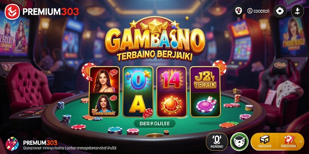 Screenshot gameplay PREMIUM303 menampilkan suasana kasino yang seru dan menghibur.