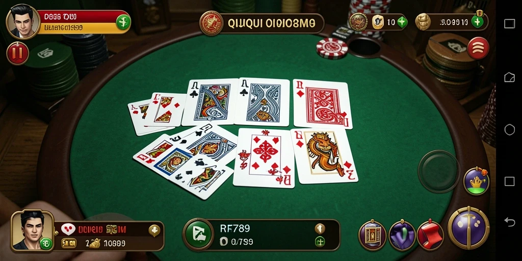 Tampilan seru gameplay QiuQiu di RR789.