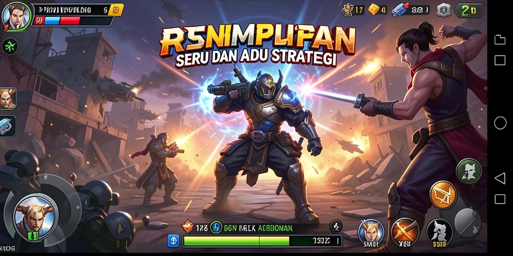 Screenshot gameplay RSNVIP6 menunjukkan aksi bertempur yang mendebarkan.