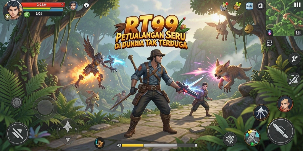 Screenshot menampilkan gameplay petualangan yang mendebarkan di RT99.