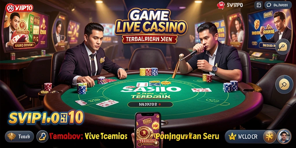 Tampilan gameplay Live Casino yang menarik dan profesional.