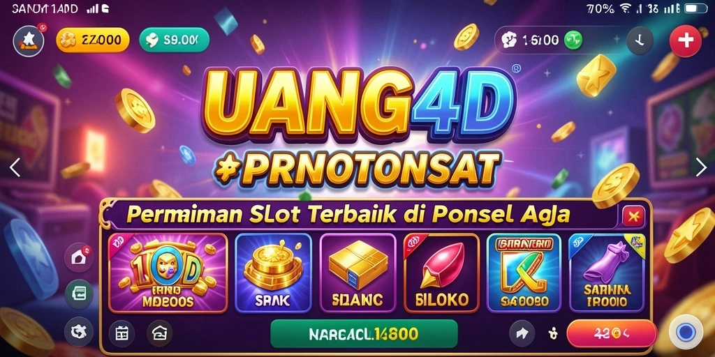 Tampilan gameplay UANG4D yang menarik dan penuh warna.